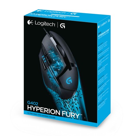 Logitech G G402 Hyperion Fury mouse Giocare Mano destra USB tipo A 4000 DPI