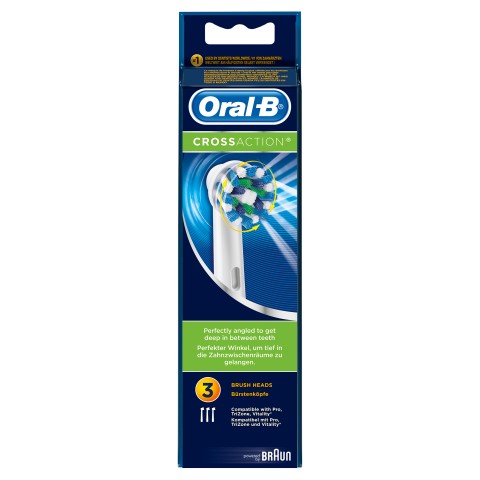 Oral-B CrossAction Testine Per Spazzolino X3