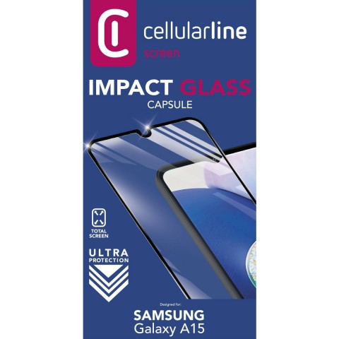 Cellularline TEMPGCABGALA15K protezione per lo schermo e il retro dei telefoni cellulari Pellicola proteggischermo trasparente Samsung 1 pz