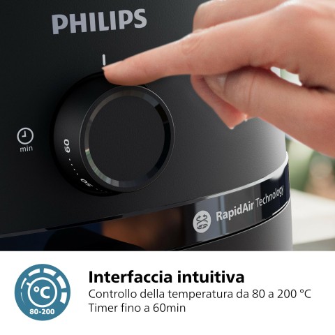 Philips Serie 1000 NA120/00 Airfryer 4.2 L, Friggitrice ad aria 12 in 1, App ricettario