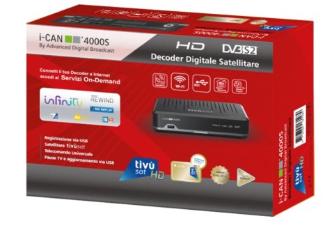 ADB i-CAN 4000S Cavo, Ethernet (RJ-45) Full HD Nero