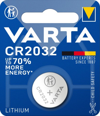 Varta LITHIUM Coin CR2032 (Batteria a bottone, 3V) Blister da 1