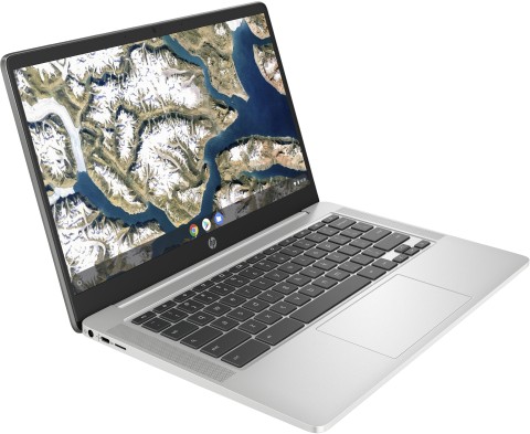 HP Chromebook 14a-na0078nl Intel® Celeron® N4120 35,6 cm (14") HD 4 GB LPDDR4-SDRAM 64 GB eMMC Wi-Fi 5 (802.11ac) ChromeOS Argento