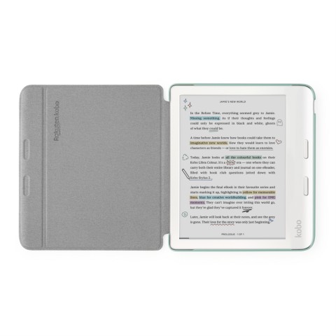 Rakuten Kobo Basic SleepCover custodia per e-book reader 17,8 cm (7") Custodia a libro Verde