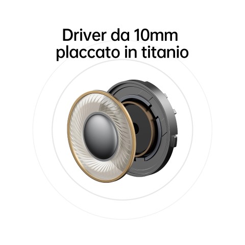 OPPO Enco Buds2, Auricolari True Wireless, Bluetooth 5.2, in-ear, Cancellazione rumore in chiamata, Comandi Touch, Audio Binaurale, Compatibili Android / iOS [Versione Italiana], Moonlight White