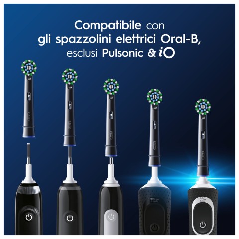 Oral-B Testine Di Ricambio Pro Cross Action Black, 3 Testine