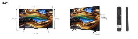 TCL P79 Serie P7 Smart TV Nanotecnologia WCG 4K 43" 43P79B, Dolby - Atmos, Google TV