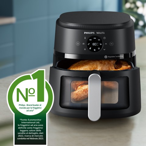 Philips 2000 series NA231/00 Airfryer 6.2 L, Friggitrice ad aria 13 in 1, App ricettario