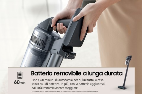 Samsung Aspirapolvere senza filo Jet™ 85 premium 210W VS20C852FTB