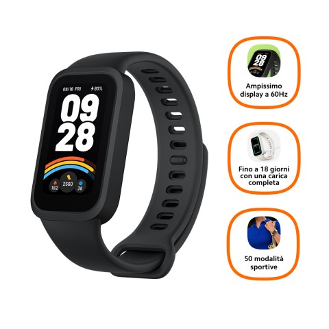 Xiaomi Smart Band 9 Active TFT Braccialetto per rilevamento di attività 3,73 cm (1.47") Nero