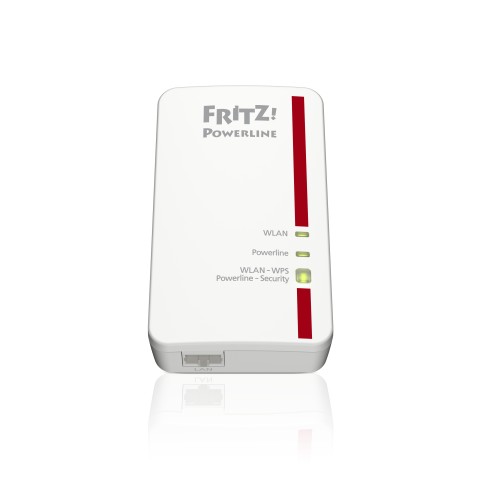 FRITZ!Powerline 1240E WLAN Set INT 1200 Mbit/s Collegamento ethernet LAN Wi-Fi Rosso, Bianco 2 pz