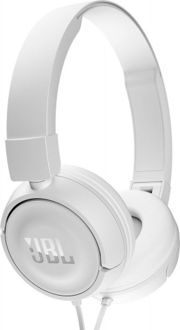 JBL T450 Auricolare Cablato A Padiglione Musica e Chiamate Bianco