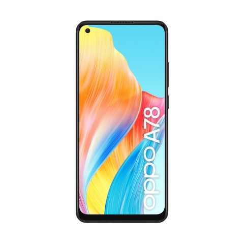 OPPO A78 4G Smartphone, AI Doppia fotocamera 50+2MP, Selfie 8MP, Display 6.43” 90HZ AMOLED FHD+, 5000mAh, RAM 8(Esp 4GB/6GB/8GB)+ROM 128GB (esp1TB), IP54, [Versione Italia], Mist Black