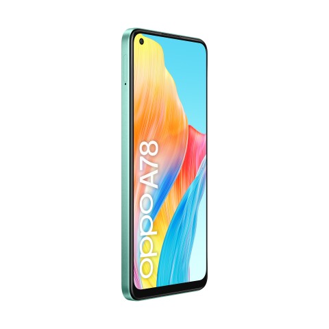 OPPO A78 4G Smartphone, AI Doppia fotocamera 50+2MP, Selfie 8MP, Display 6.43” 90HZ AMOLED FHD+, 5000mAh, RAM 8(Esp 4GB/6GB/8GB)+ROM 128GB (esp1TB), IP54, [Versione Italia], Aqua Green