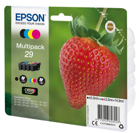 Epson Strawberry Multipack Fragole 4 colori Inchiostri Claria Home 29