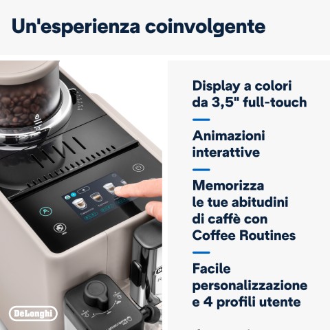 De’Longhi Rivelia EXAM440.55.BG Macchina da caffè automatica Beige