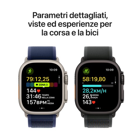 Apple Watch Ultra 2 GPS + Cellular 49mm Cassa Titanio Nero con Nero Ocean Band