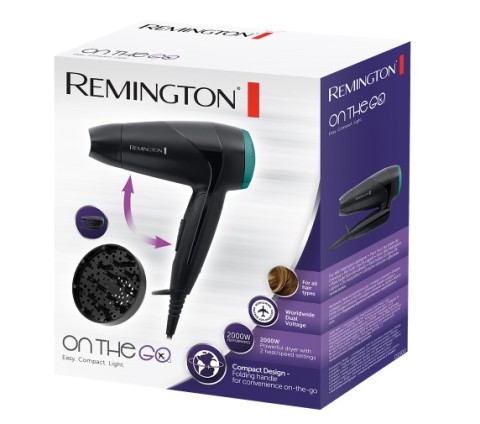 Remington D1500 asciuga capelli 2000 W Nero, Verde