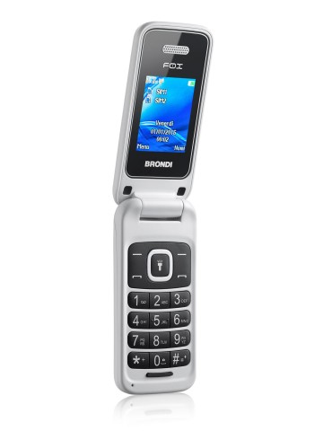 Brondi Fox 4,5 cm (1.77") 74 g Bianco Telefono cellulare basico