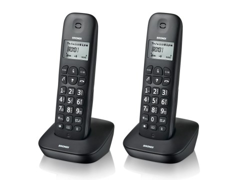 Brondi Gala Twin Telefono DECT Identificatore di chiamata Nero