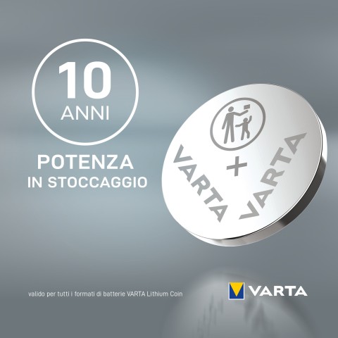 Varta LITHIUM Coin CR2032 (Batteria a bottone, 3V) Blister da 1