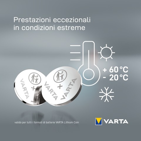 Varta LITHIUM Coin CR2032 (Batteria a bottone, 3V) Blister da 1