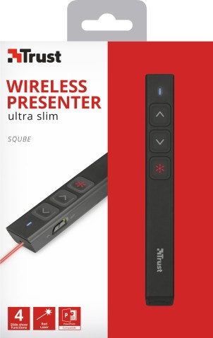 Trust SQUBE puntatore wireless RF Nero