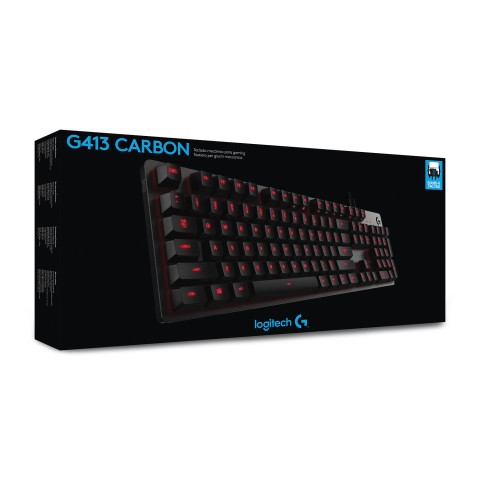 Logitech G G413 Carbon tastiera Giocare USB QWERTY Italiano Carbonio