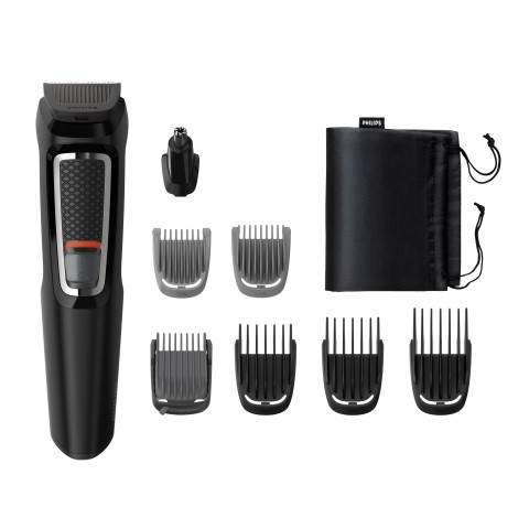 Philips MULTIGROOM Series 3000 8 accessori 8-in-1, barba e capelli