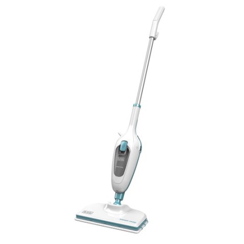 Black & Decker FSMH13E5 Pulitore a vapore Bianco, Blu