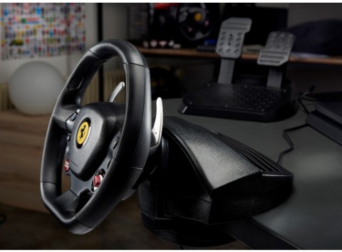 Thrustmaster T80 Ferrari 488 GTB Edition Nero Sterzo + Pedali Digitale PC, PlayStation 4, PlayStation 5