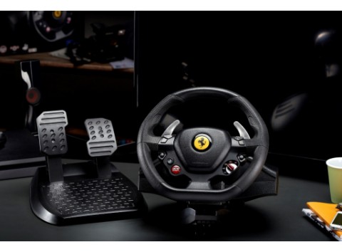 Thrustmaster T80 Ferrari 488 GTB Edition Nero Sterzo + Pedali Digitale PC, PlayStation 4, PlayStation 5