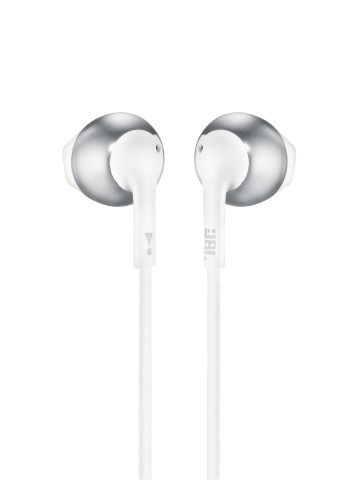 JBL Tune 205 Auricolare Cablato In-ear Musica e Chiamate Cromo, Bianco