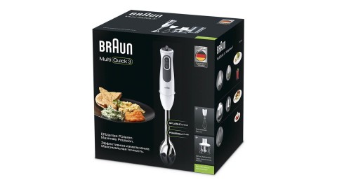 Braun Minipimer MultiQuick MQ3135WH SAUCE Frullatore ad immersione White Grey