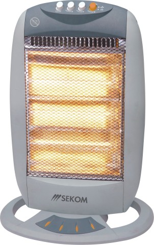 Sekom SAE125P Interno Grigio 1200 W Riscaldatore di ambienti elettrico alogeno