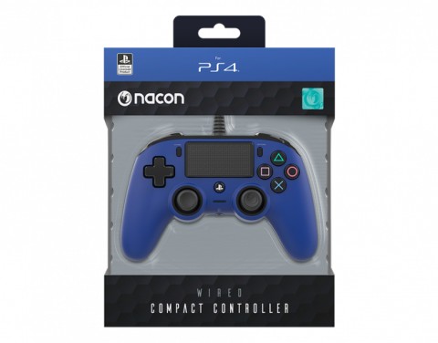 NACON PS4OFCPADBLUE periferica di gioco Blu USB Gamepad Analogico/Digitale PC, PlayStation 4