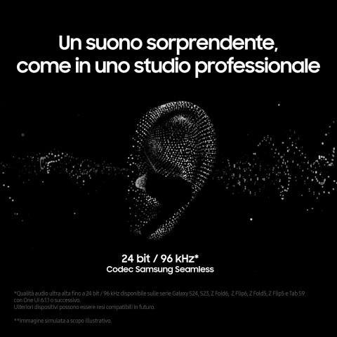 Samsung Galaxy Buds3 Pro Auricolari AI in-ear True Wireless, Speaker a 2 vie, Audio Hi-Fi, Impermeabilità IP57, White