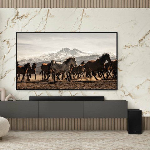 Samsung Soundbar HW-B750D/ZF Serie B, 6 Speaker, Wireless Dolby 5.1ch, Audio a 5.1 Canali, Surround sound expansion, Black 2024