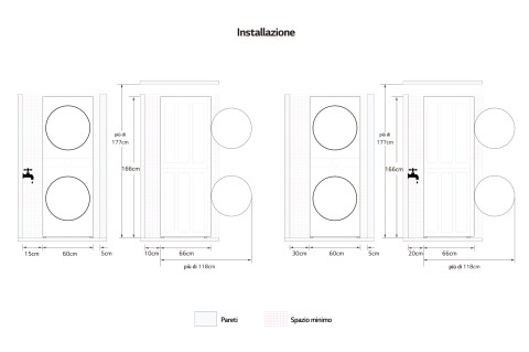 LG WashTower WT1210BBF Colonna Bucato 12/10kg AI DD, Classe A-10%/A+++, Pannello unificato