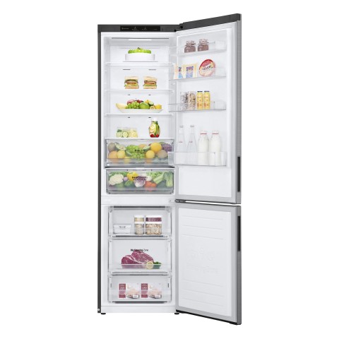 LG GBP62PZNAC Frigorifero combinato, Classe A, 384L, Fresh Converter, No frost, Inox