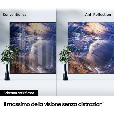 Samsung Series 9 TV QE75QN90CATXZT Neo QLED 4K, Smart TV 75" Processore Neural Quantum 4K, Dolby Atmos e OTS+, Carbon Silver 2023