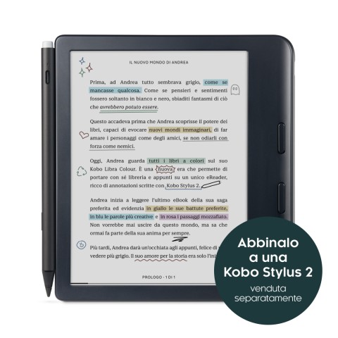 Rakuten Kobo Libra Colour lettore e-book Touch screen 32 GB Wi-Fi Bianco