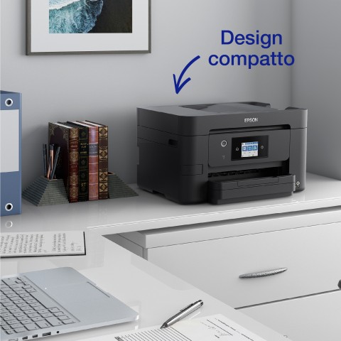 Epson WorkForce Pro WF-3825DWF, stampante multifunzione A4 getto d'inchiostro (stampa, scansione, copia), Display LCD 6.8cm, WiFi Direct, 3 mesi inchiostro incluso con ReadyPrint