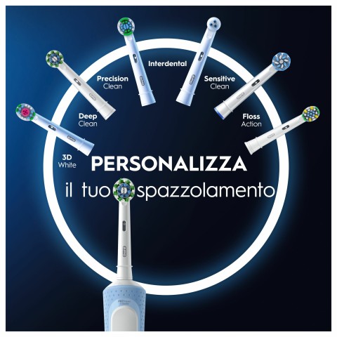 Oral-B Vitality Pro Duo Adulto Spazzolino rotante-oscillante Nero, Blu, Bianco