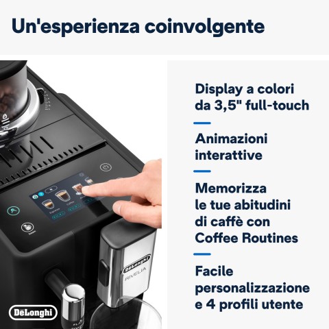 De’Longhi Rivelia EXAM440.35.B Macchina da caffè automatica Black