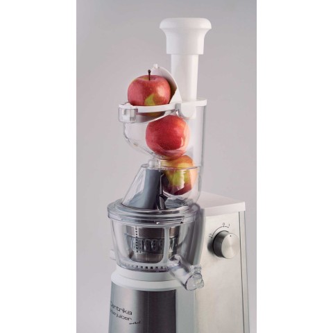 Ariete 177 Centrika Slow Juicer Metal - Estrattore di Succo - Tappo antigoccia - Acciaio Inox - 400 Watt - Argento