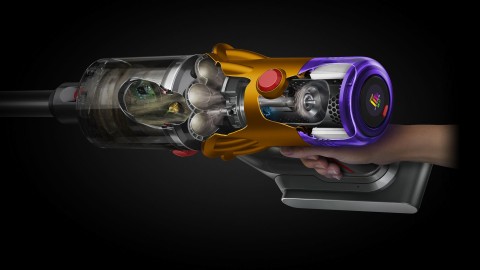 Dyson V12 Detect Slim Absolute aspirapolvere senza filo Nichel, Giallo Senza sacchetto