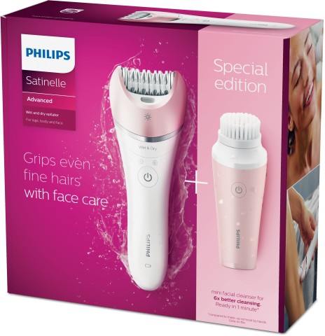 Philips Satinelle Advanced Epilatore Wet & Dry per gambe, corpo e viso