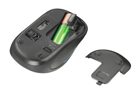 Trust Yvi FX mouse Ufficio Ambidestro RF Wireless Ottico 1600 DPI