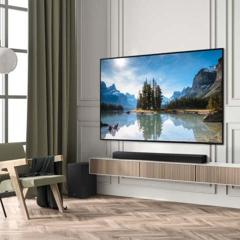 Samsung Soundbar HW-B650D/ZF Serie B, 4 Speaker, Wireless Dolby 5.1ch, Audio a 3.1 Canali, Surround sound expansion, Black 2024